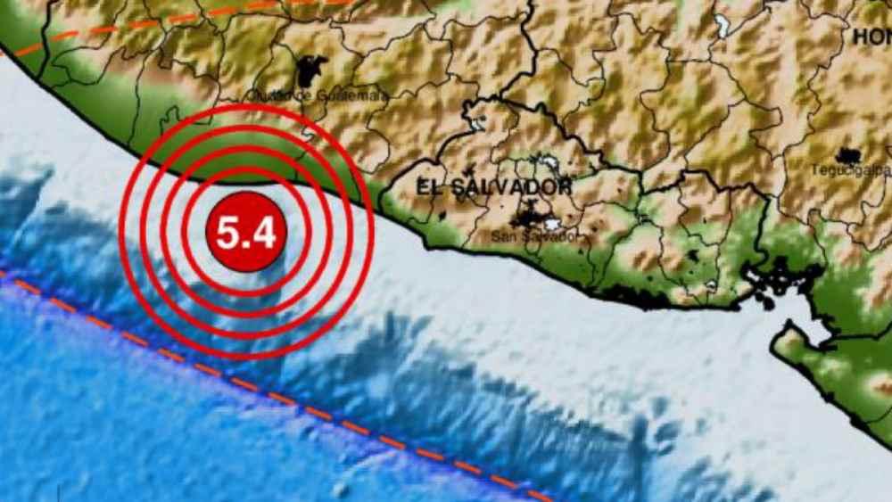 Sismo de magnitud 5.4 frente a la costa de Guatemala. Autoridades monitorean la situación y recomiendan medidas de precaución. Foto: Ministerio de Medio Ambiente