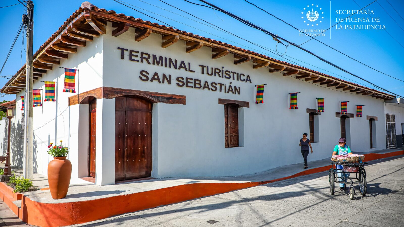 Terminal Turística San Sebastián, un homenaje a la artesanía salvadoreña. Foto: @SecPrensaSV