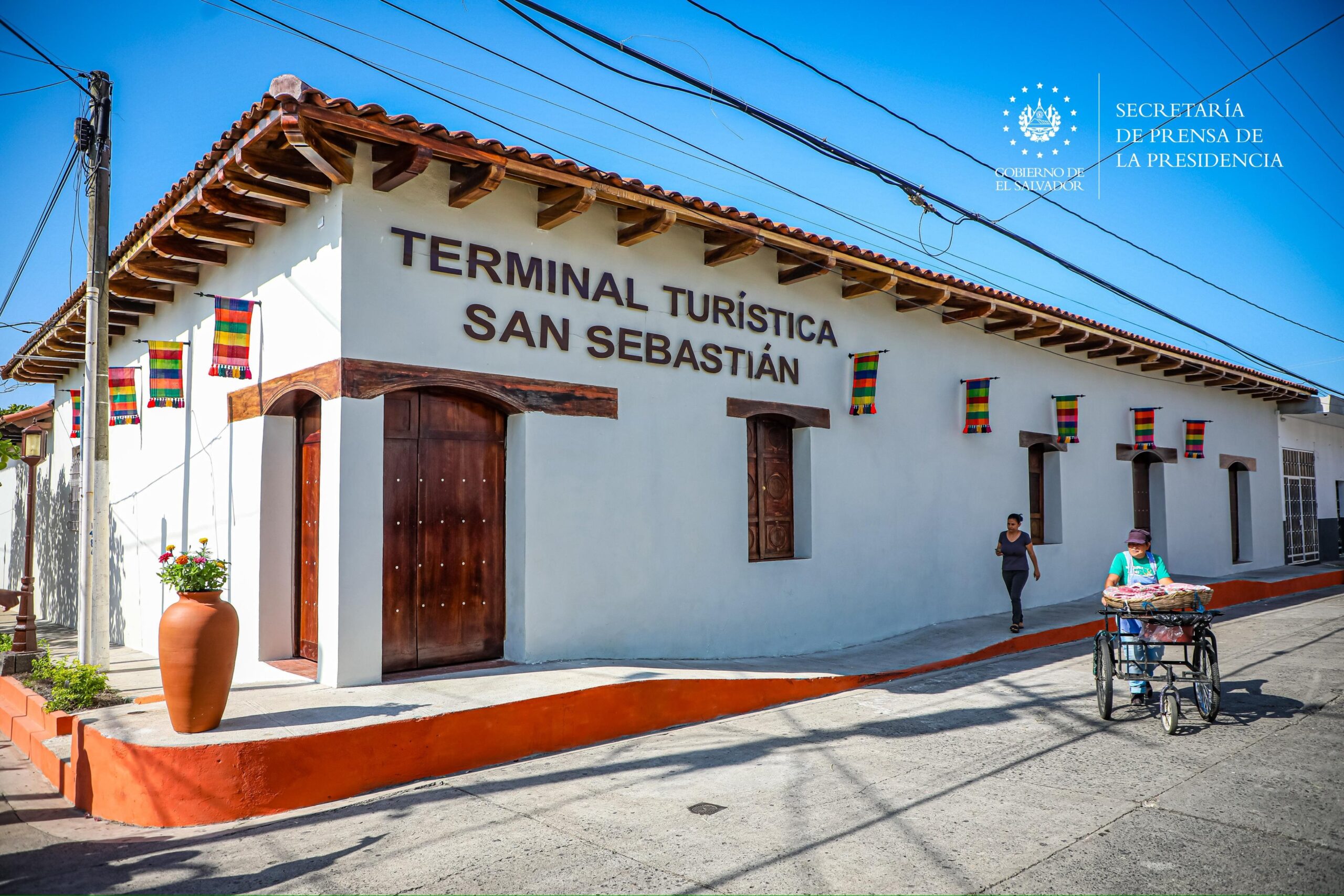 Terminal Turística San Sebastián, un homenaje a la artesanía salvadoreña. Foto: @SecPrensaSV
