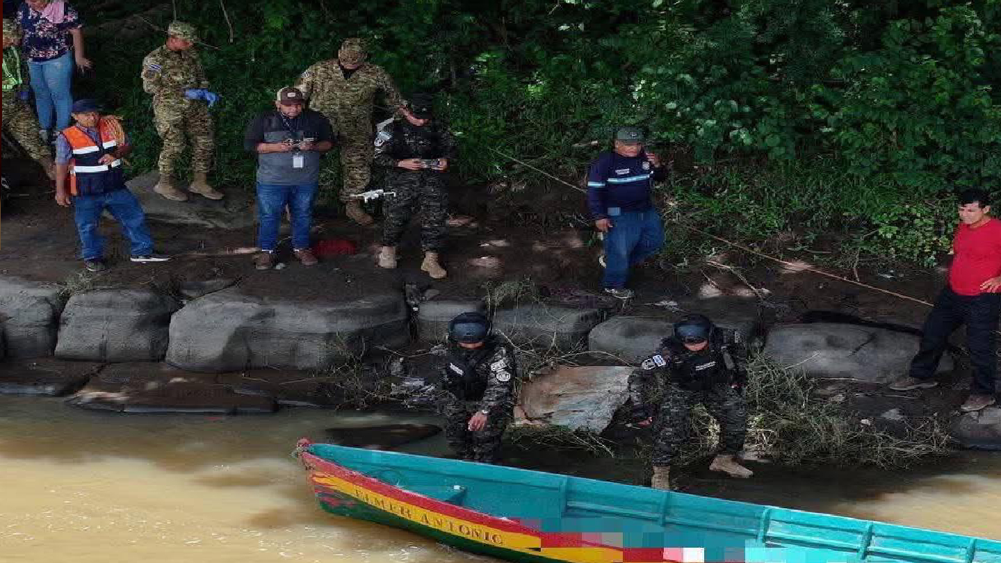 Autoridades confirman el hallazgo del cuerpo del joven René Castro Medrano en el río Lempa, tras varios días de búsqueda. Foto: Cortesía