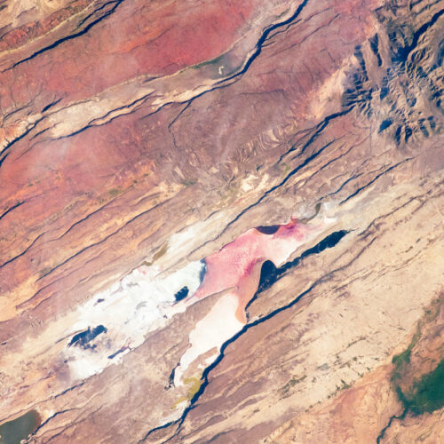 Vista aérea de la región de Afar, donde se gestará un nuevo océano en millones de años. Foto: NASA