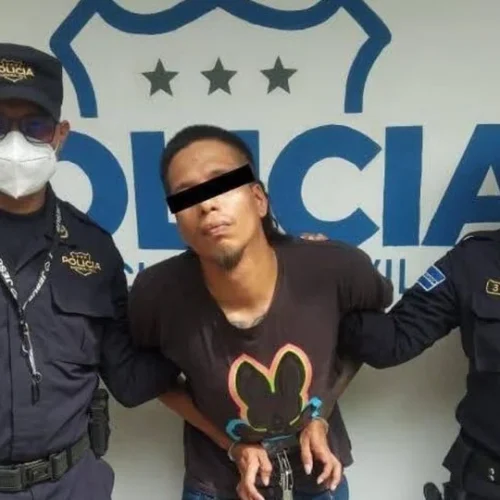 Douglas Mejía, alias "Negro", capturado en Tapachula, Chiapas. Foto: PNC