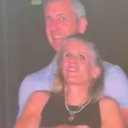 Kristin Cabot en imagen de video que desató el escándalo y su renuncia de la empresa Astronomer. Foto: Captura de video.