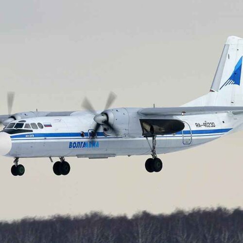 Antonov An-24 es el modelo del trágico accidente en la región de Amur, Rusia, que dejó 49 fallecidos. Foto: Dmitriy Pichugin
