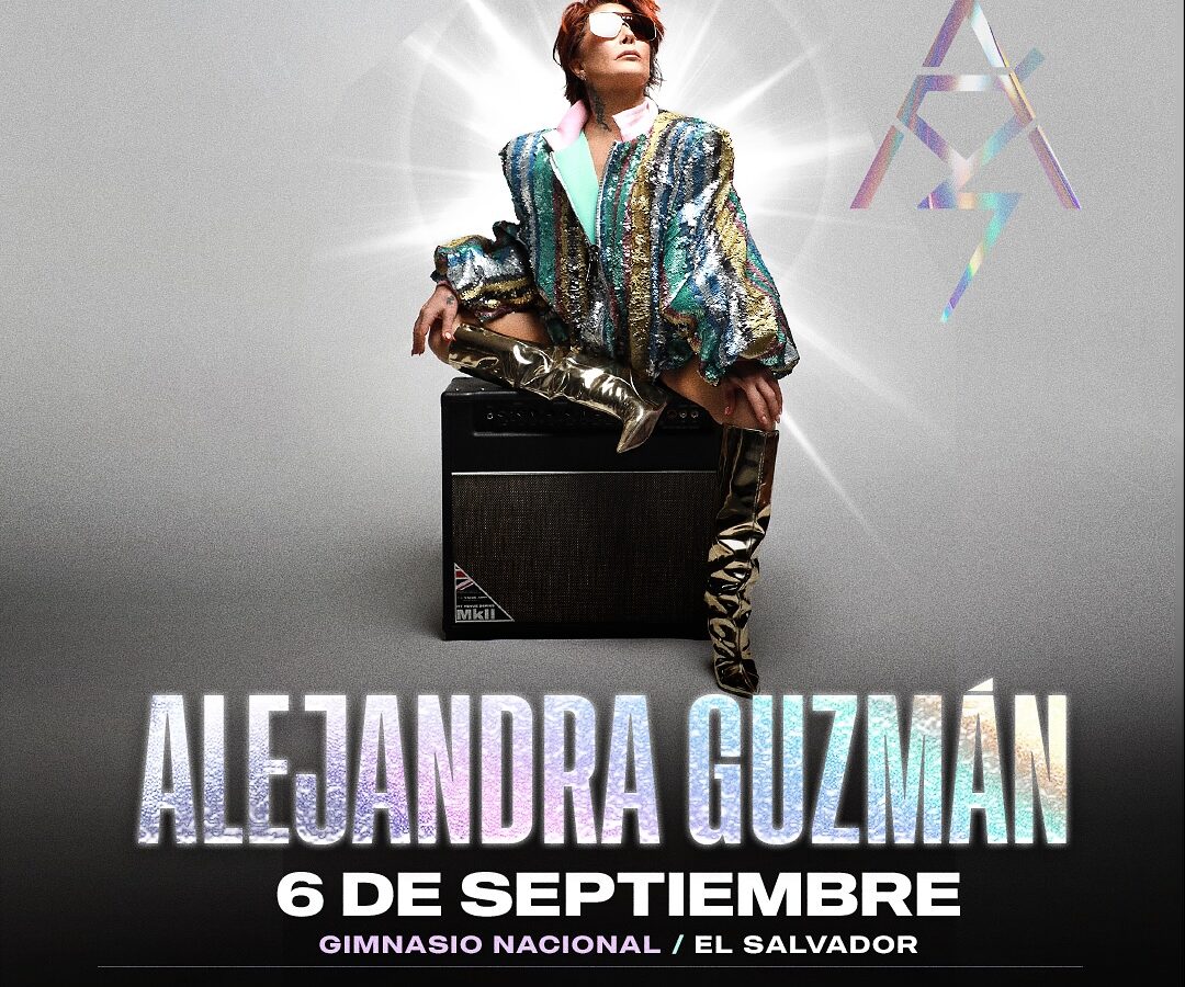 Alejandra Guzmán en concierto en el Gimnasio Nacional de El Salvador. Foto: Instagram