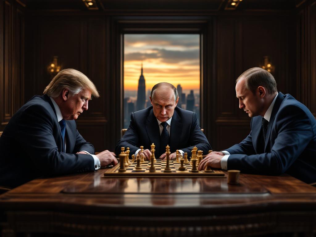 Trump se reunió con Zelenskyy y líderes europeos para discutir un posible acuerdo de paz. Ilustración IA