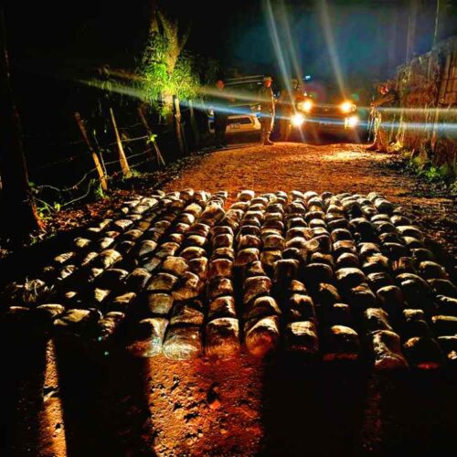 La Fuerza Armada y la Policía Nacional Civil han intensificado las operaciones contra el narcotráfico y el crimen. Foto: FAES.