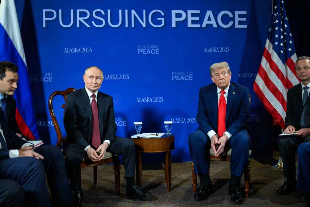 Persiguiendo la paz fue el lema que encabezó la reunión Trump-Putin en Anchorage, hoy con más significado que nunca tras no alcanzar un acuerdo sobre Ucrania. ¿Qué sigue? Foto: La Casa Blanca
