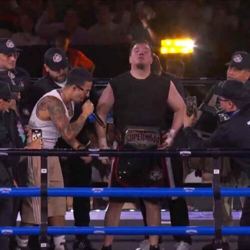 Franco Escamilla fue el ganador del combate de boxeo contra el comediante El Escorpión Dorado. Foto: captura de pantalla.