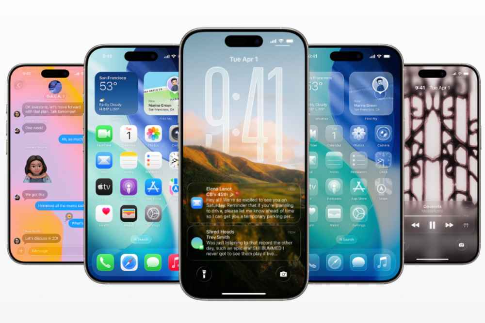 La nueva beta de iOS 26 permite a los usuarios experimentar el rediseño con Liquid Glass y las nuevas funciones de IA. Captura de pantalla