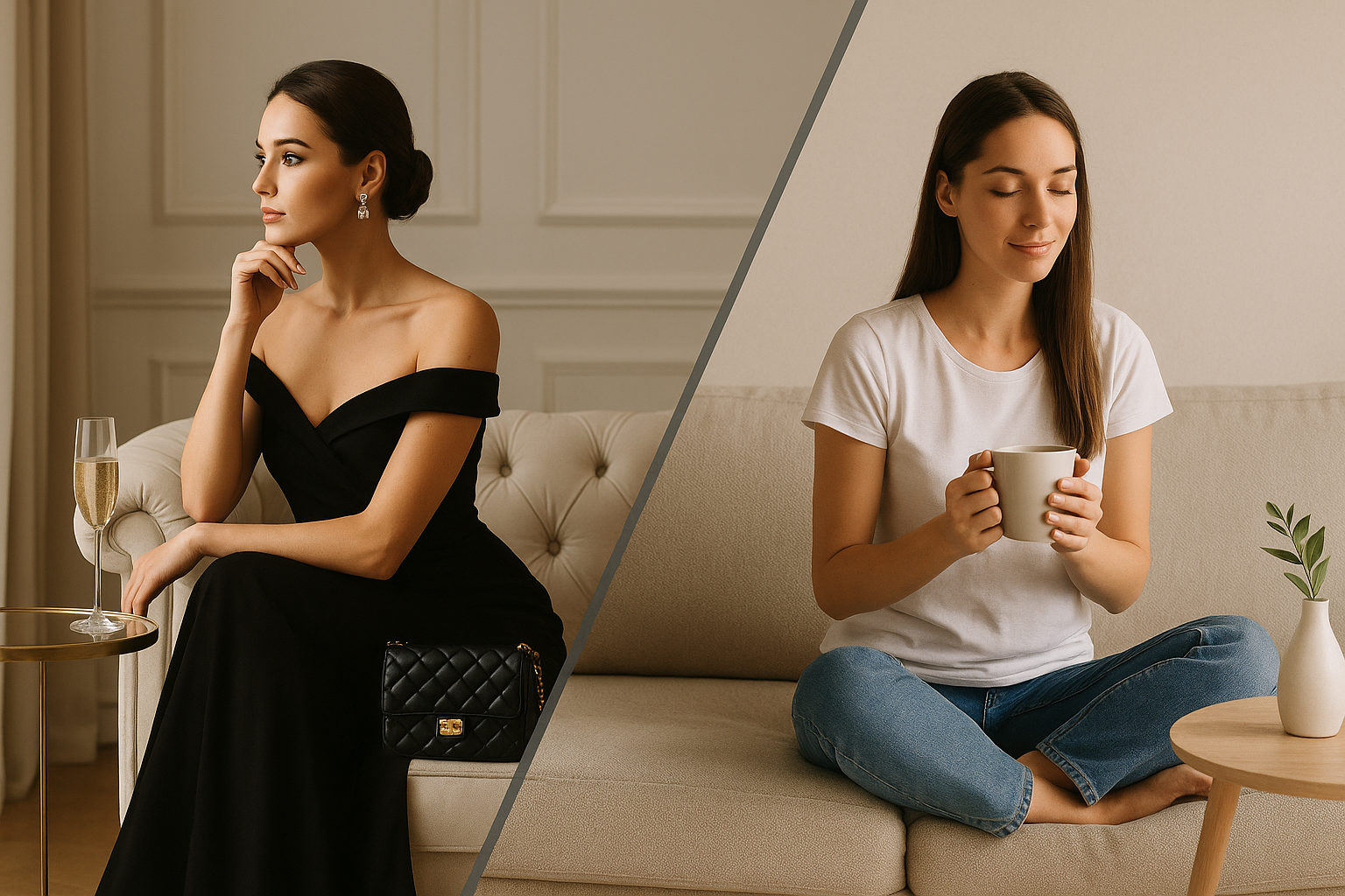 Entre lujo y simplicidad, la industria del bienestar promete felicidad, pero la verdadera paz se cultiva en lo cotidiano. Foto: Ilustración.