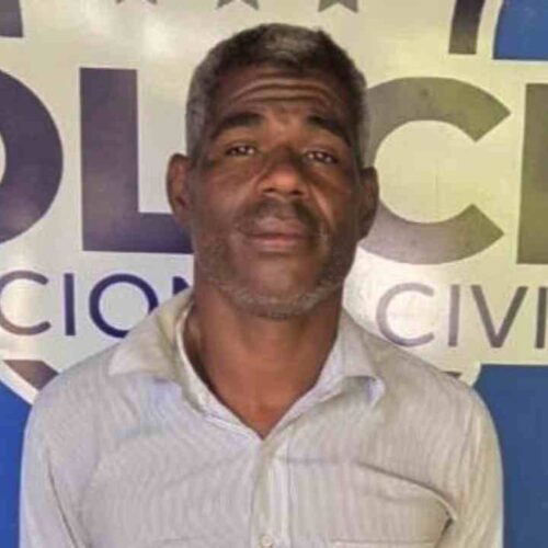 FEMINICIDA. Mario Antonio Tenise Berry, capturado por la PNC tras estrangular a su pareja en Talnique. Tenía antecedentes por homicidio desde 2005 y portación de armas de guerra. Foto: PNC