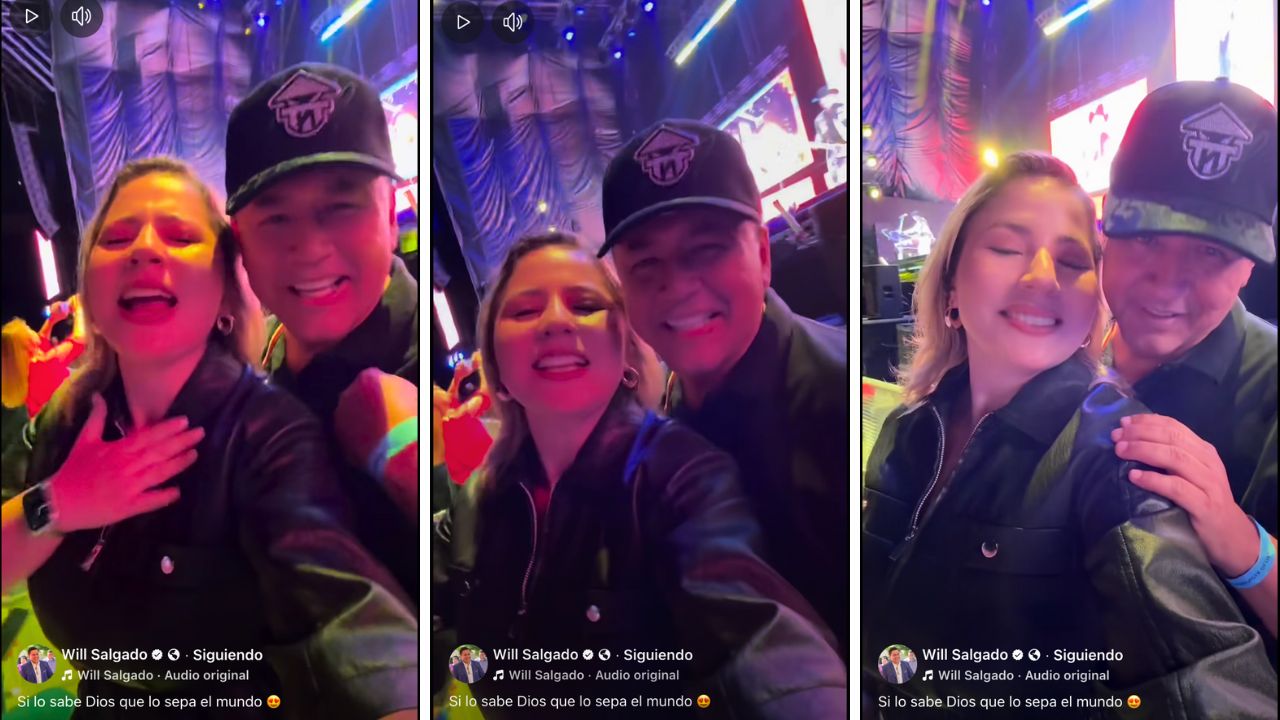 El empresario Wil Salgado y su expareja, Elizabeth Ventura, reaparecen juntos en un evento masivo, avivando los rumores de una posible reconciliación. El concierto de Bronco fue el marco del reencuentro. Capturas de pantalla